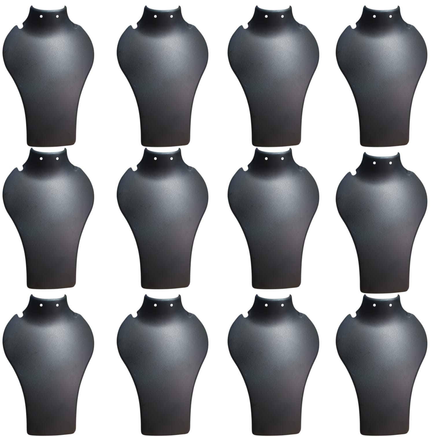 8-Inch Black Acrylic Necklace Stand (No. 27) – Jewelry Display Holder pack of 12