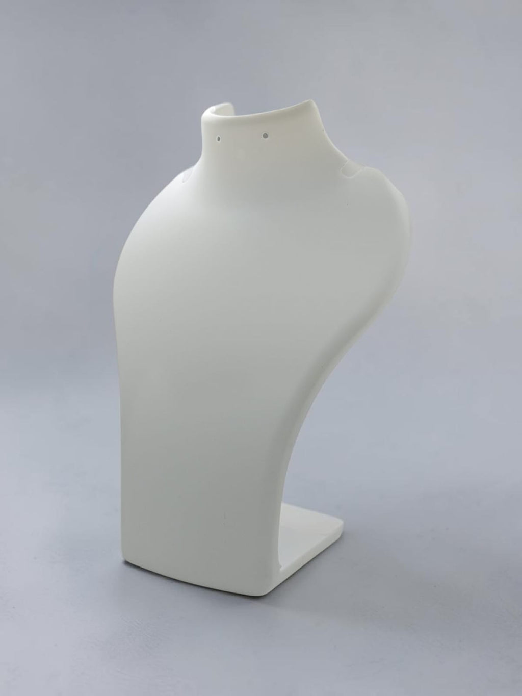 Necklace Display Stand | Jewelry Bust Display Holder | 8 Inch Height | Pendant & Chain Showcase Stand white acrylic pack of 12