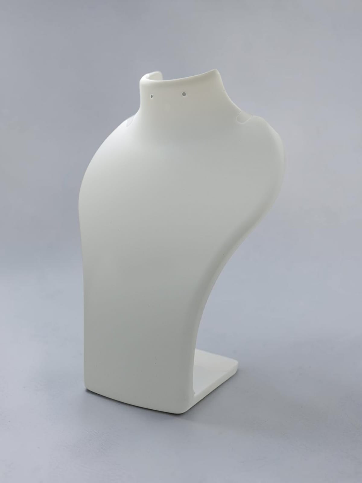 Necklace Display Stand | Jewelry Bust Display Holder | 8 Inch Height | Pendant & Chain Showcase Stand white acrylic pack of 12