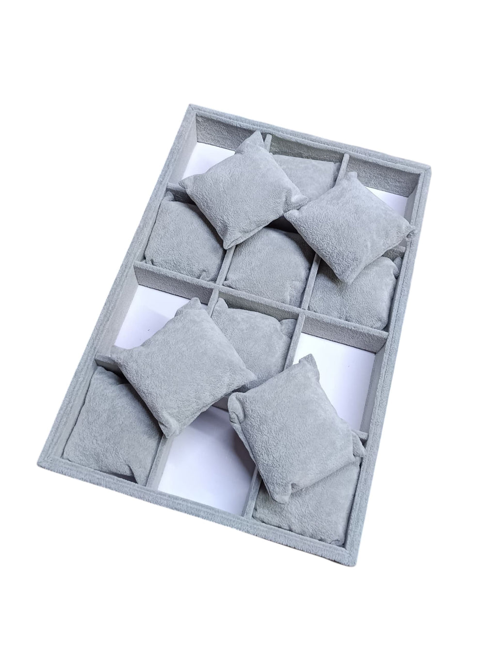 bangles, bracelets, and watches with this elegant 9-cushion bangle tray