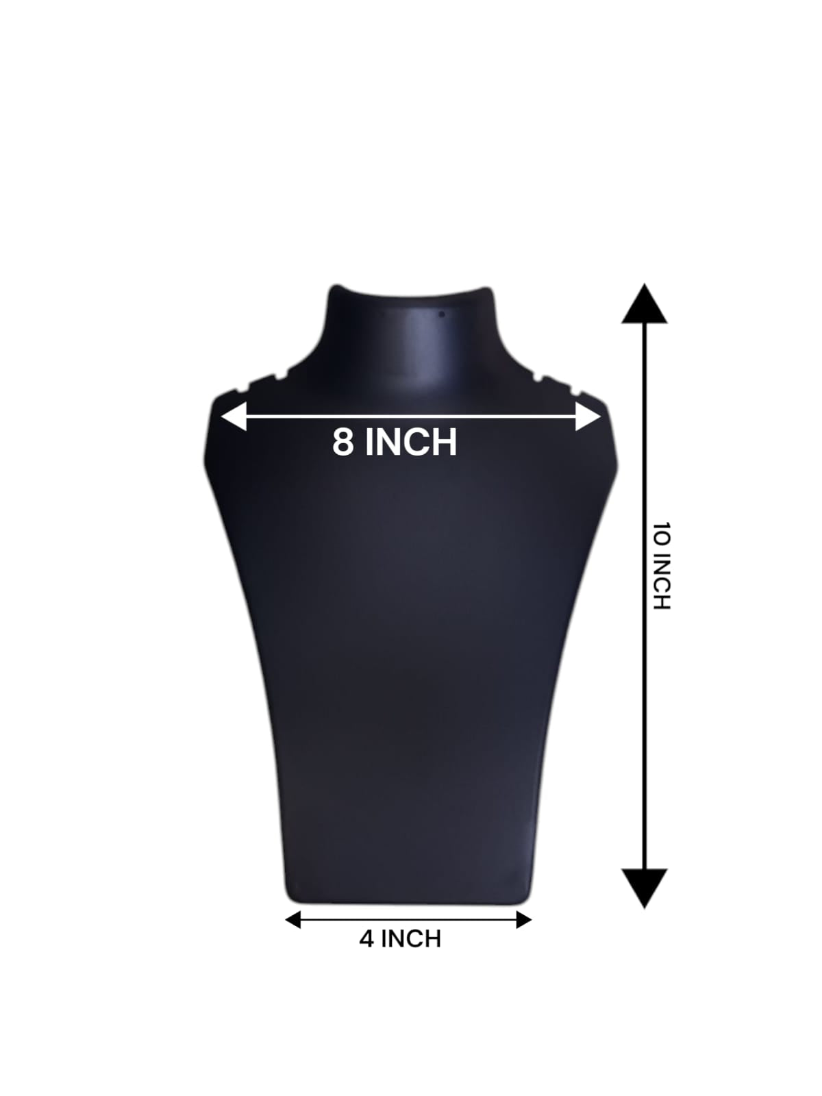 10-Inch Black Acrylic Necklace Stand – Elegant Jewelry Display Holder pack of 6