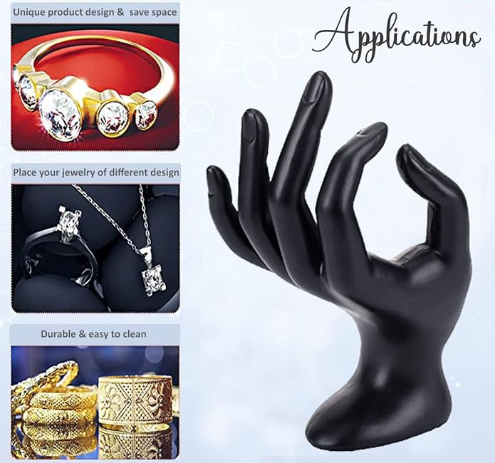 OK Hand Jewelry Display Stand – Premium Ring & Bracelet Display Holder pack of 2 hand