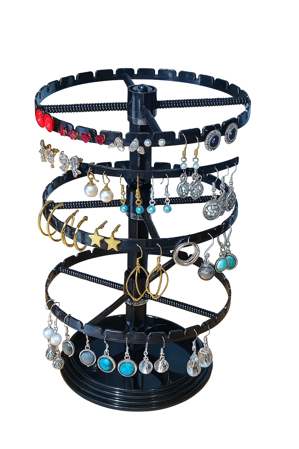360° Rotating Earring Display Stand – Premium Jewelry Organizer & Showcase