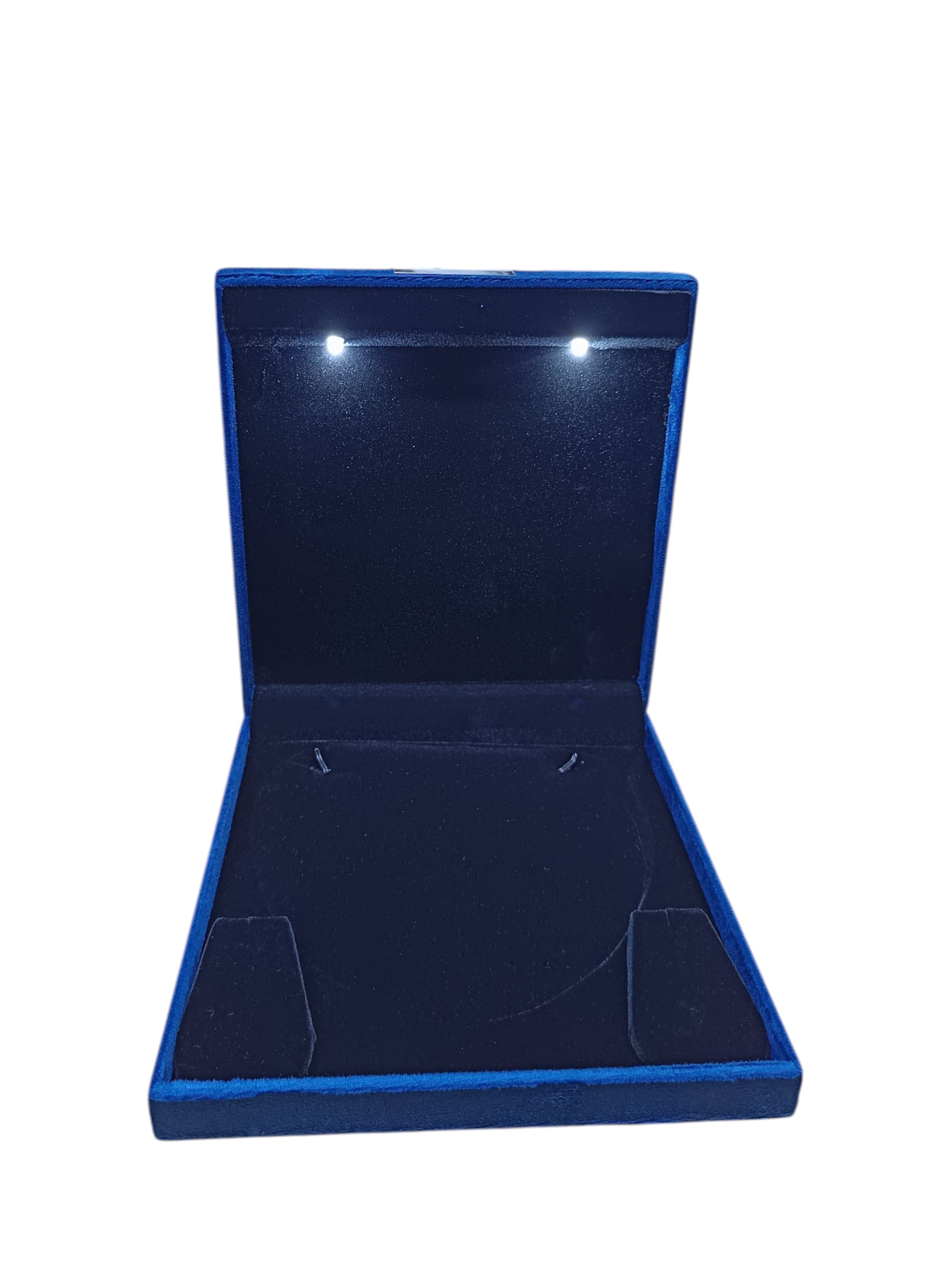 LED Half Set Jewelry Display Box – Premium Necklace & Earring Presentation Case