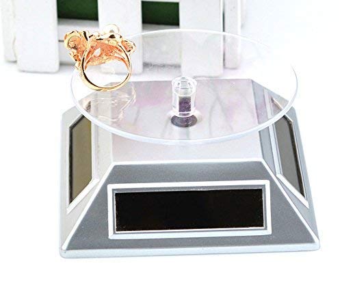 360° Rotating Solar Machine display anything – Silver Color