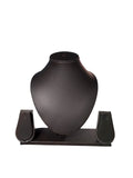 8 inch Black rexine necklace stand