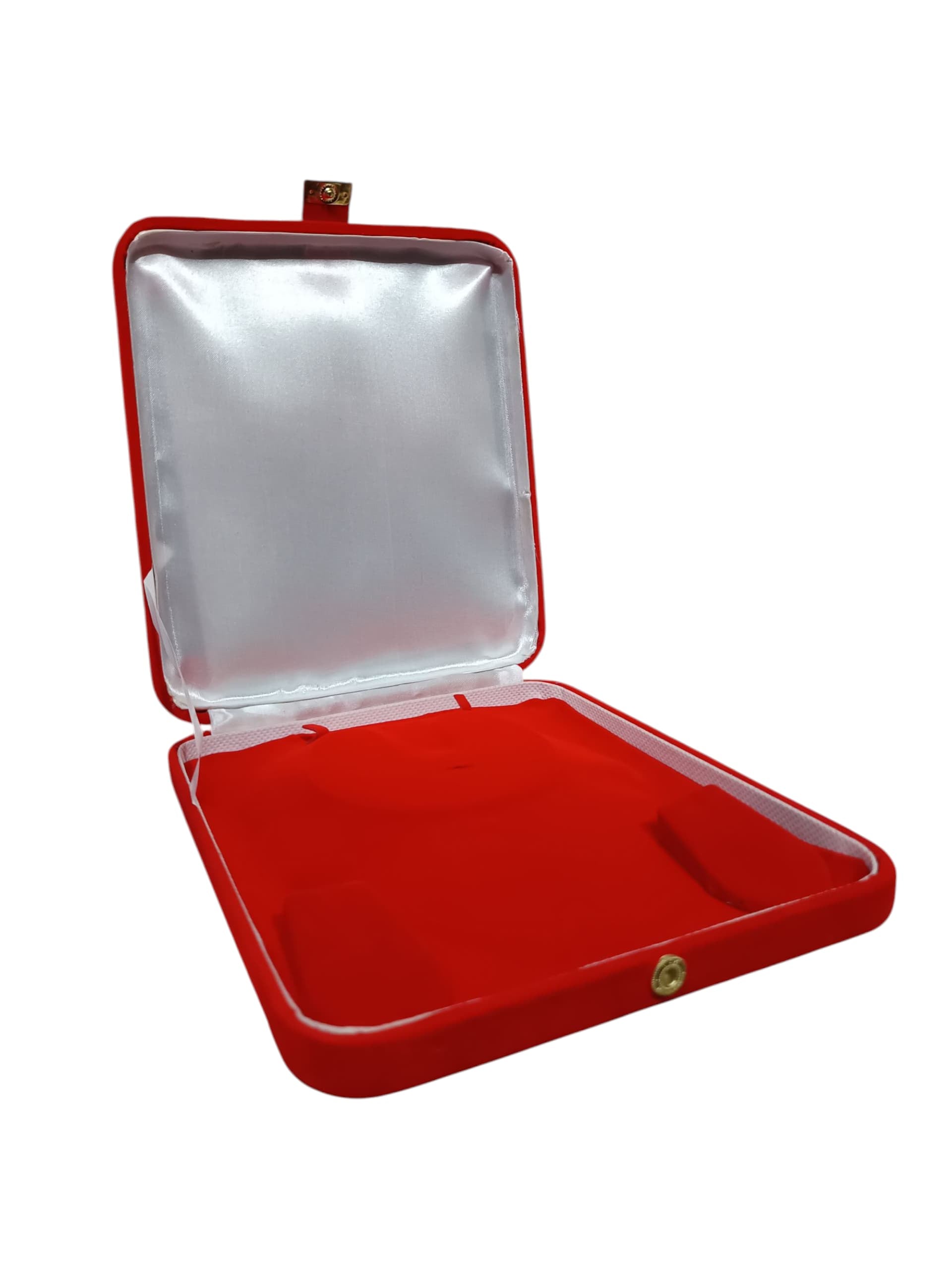 Red Velvet Necklace Box – Premium Jewelry Gift & Storage Box