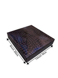 Brown Crocodile Necklace Box – Luxury Jewelry Gift & Display Box