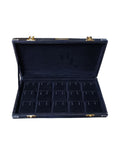 15 Bali Jewelry Storage Box – Black Crocodile Rexine Earring Display Case