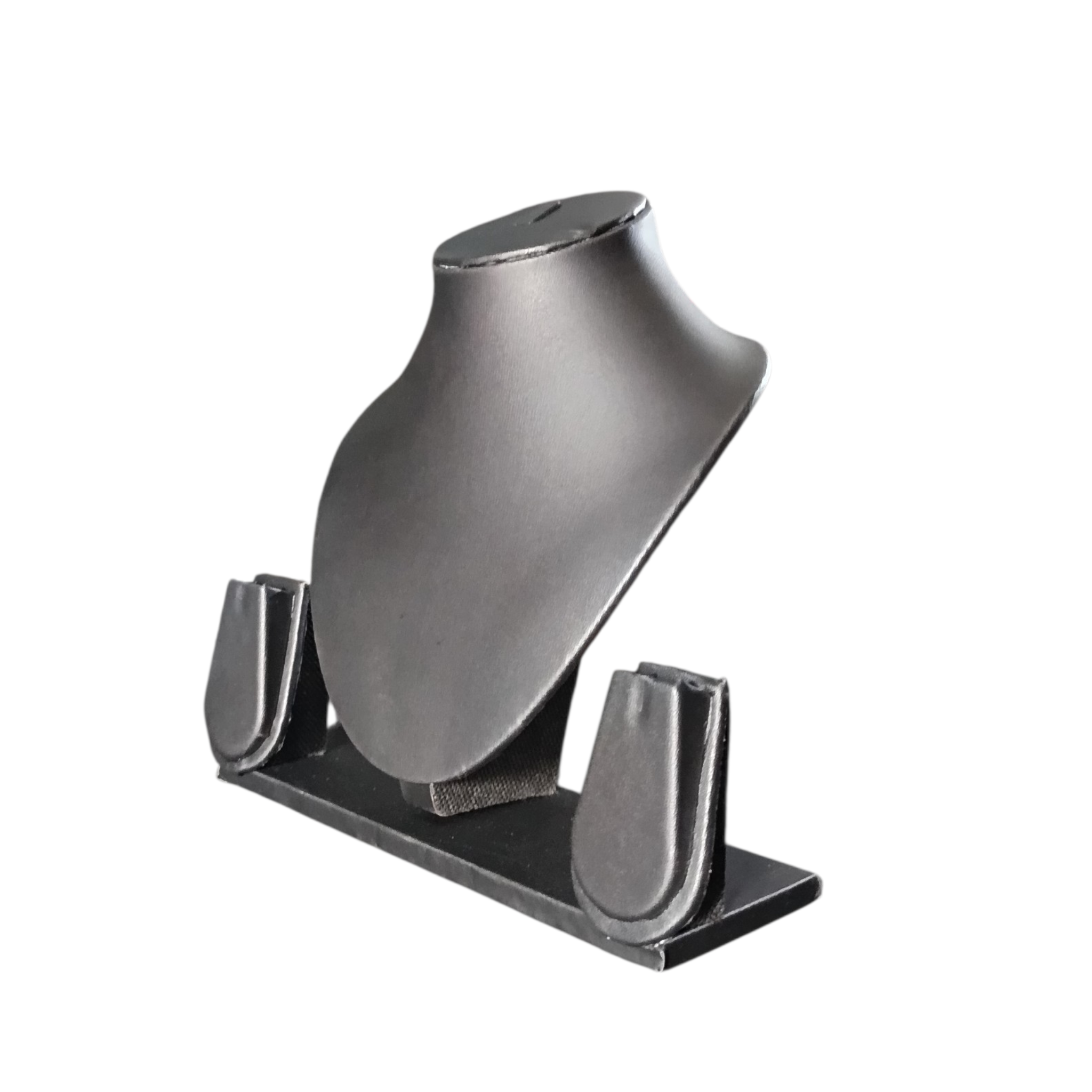 8 inch Black rexine necklace stand
