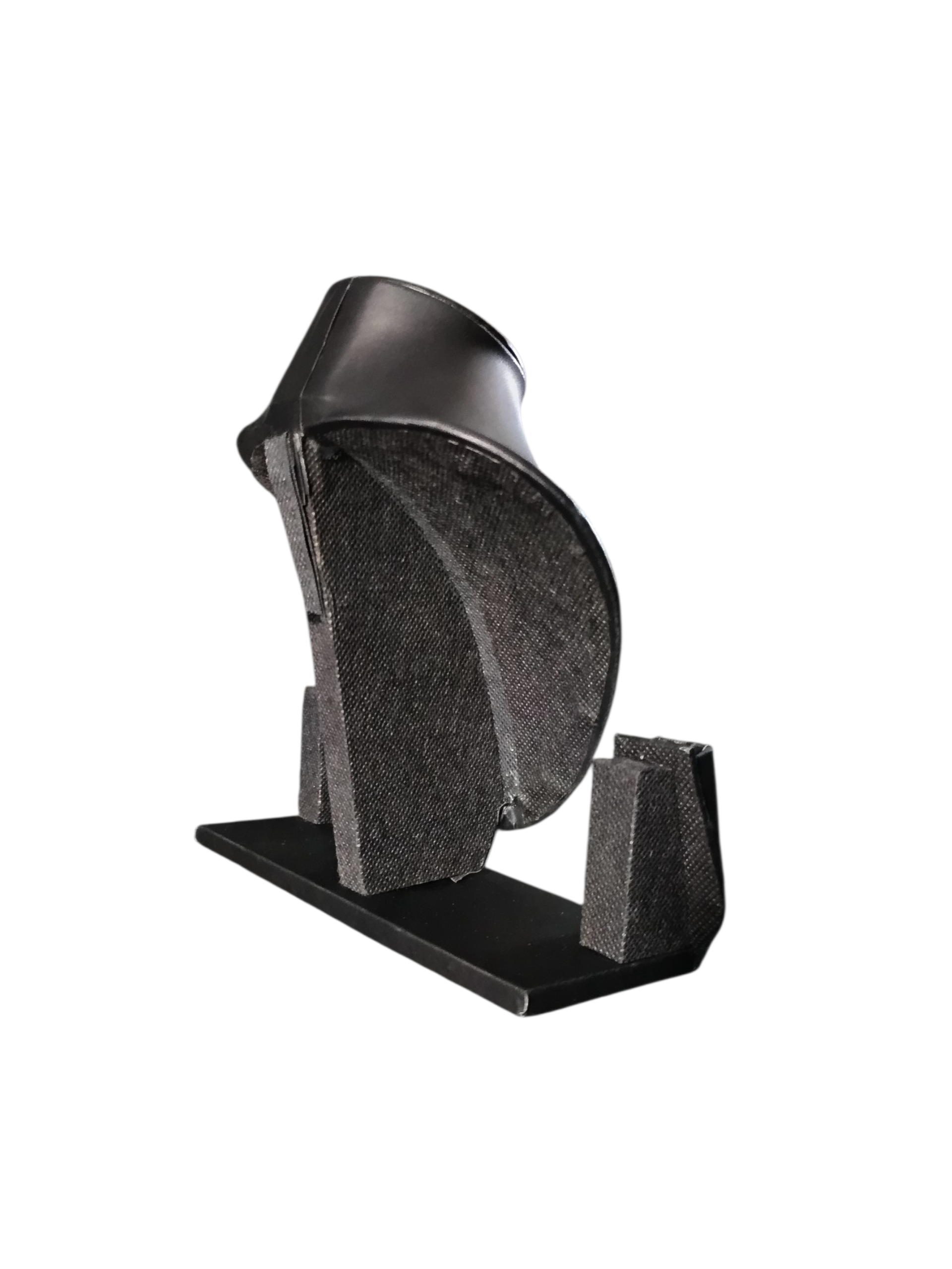8 inch Black rexine necklace stand