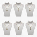 8 Inch White Acrylic Necklace Display Stand – Elegant Jewelry Holder for Home & Retail Display PACK OF 6